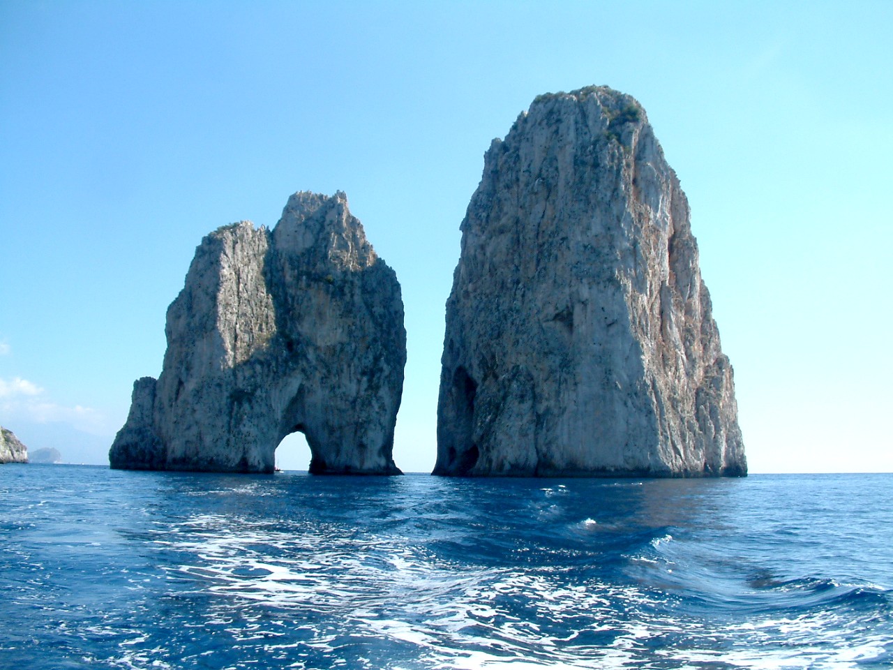 Capri skaly Faraglione