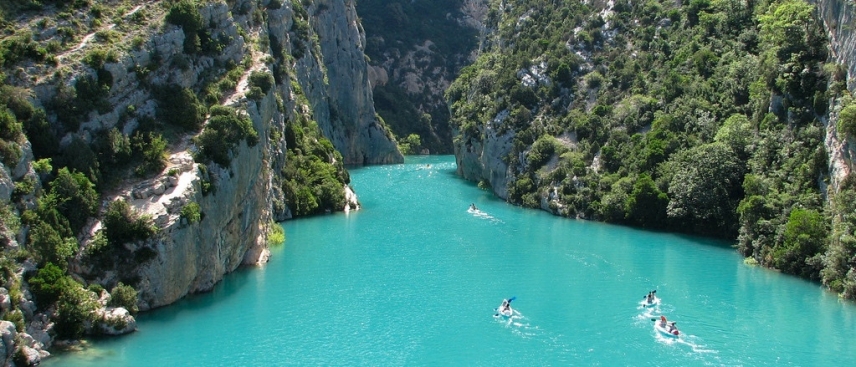 Sensations in Southern France :  Active family holiday in the Verdon Canyon